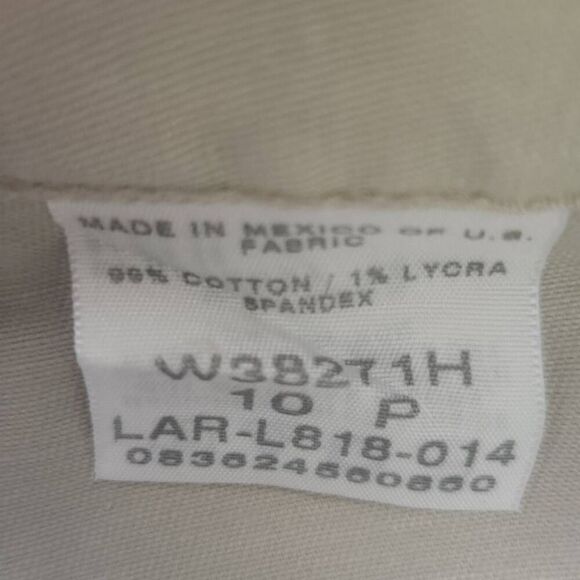 W9  Riders by Lee stretch pants with blue scarf tie NWOT - Picture 3 of 6